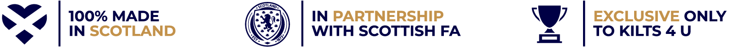 Made in scotland, partnered with Scottish FA, Exclusive to Klits 4 U