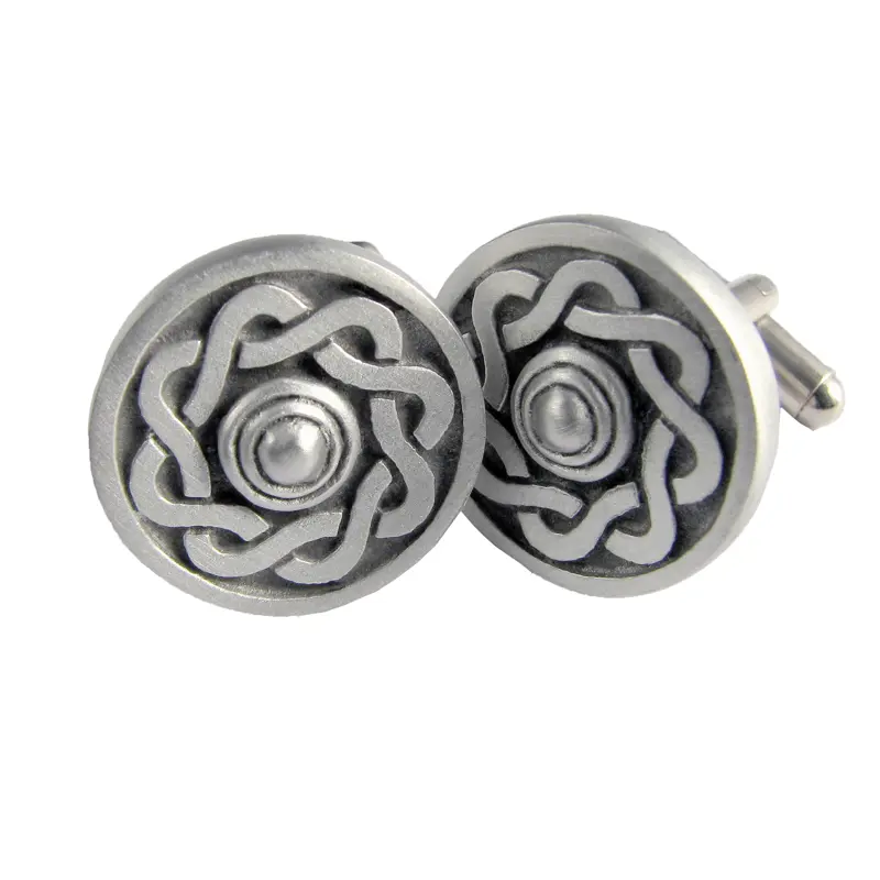 Lion Rampant Round Cufflinks | Kilts 4 U - Made in Scotland
